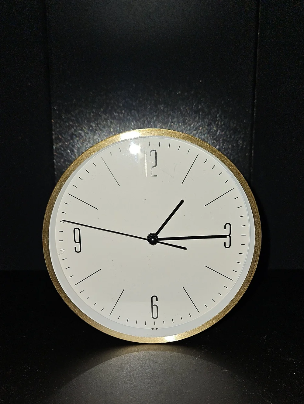 Minimalist White and Gold Wall Clock - Home Wall Decor